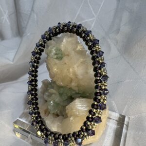 Purple Crystal Bangle Bracelet